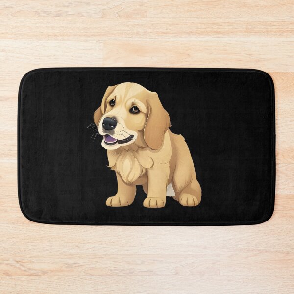 Item preview, Golden Retriever Puppy, cartoon drawing, Ai Generated Art  designed and sold by ACC .
