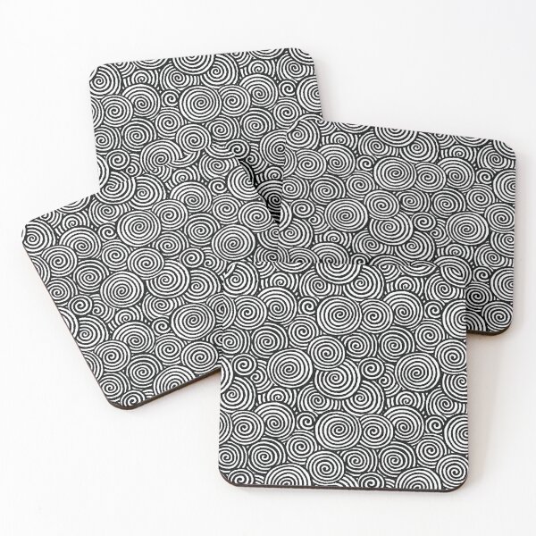 Item preview, Black & White Intensive Spiral Swirl Art designed and sold by sleeplessstudio.