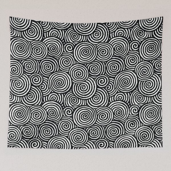 Item preview, Black & White Intensive Spiral Swirl Art designed and sold by sleeplessstudio.