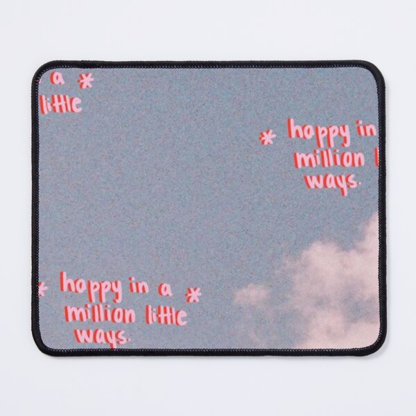 Item preview, happy in a million little ways retro aesthetic in clouds trending affirmation positive words quote poster designed and sold by Anavrisss.
