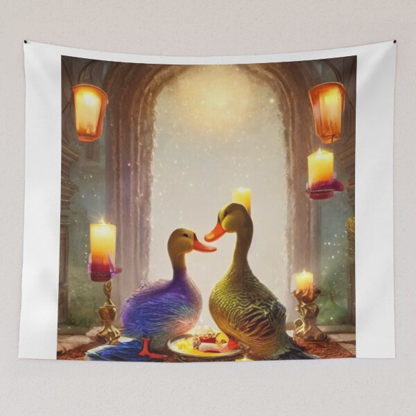 Item preview, Valentine's Day Dinner Painting designed and sold by Verdant Rose Studio.