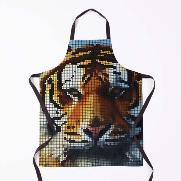 Item preview, Tiger Pixel 8-bit Art designed and sold by PixelDripped.