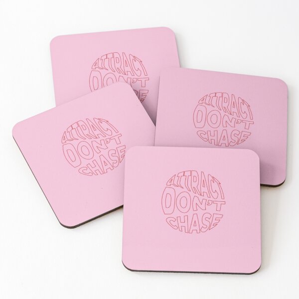 Item preview, dont chase attract pink positive affirmation retro aesthetic positive energy  designed and sold by Anavrisss.