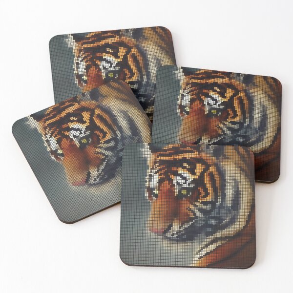 Item preview, Tiger Pixel 8-bit Art designed and sold by PixelDripped.
