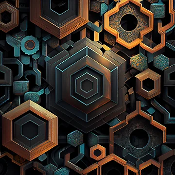 Vorschaubild zum Design Mystical Relaxed Industrial Pattern Digital Painting von CodeAndColors
