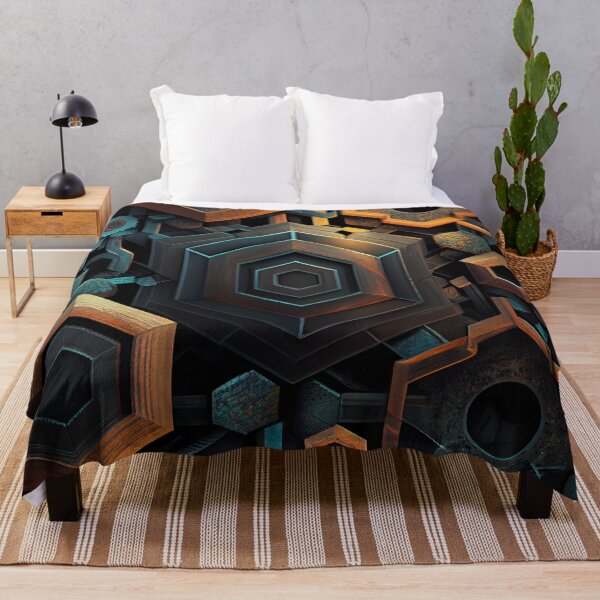 Item preview, Mystical Relaxed Industrial Pattern Digital Painting designed and sold by CodeAndColors.