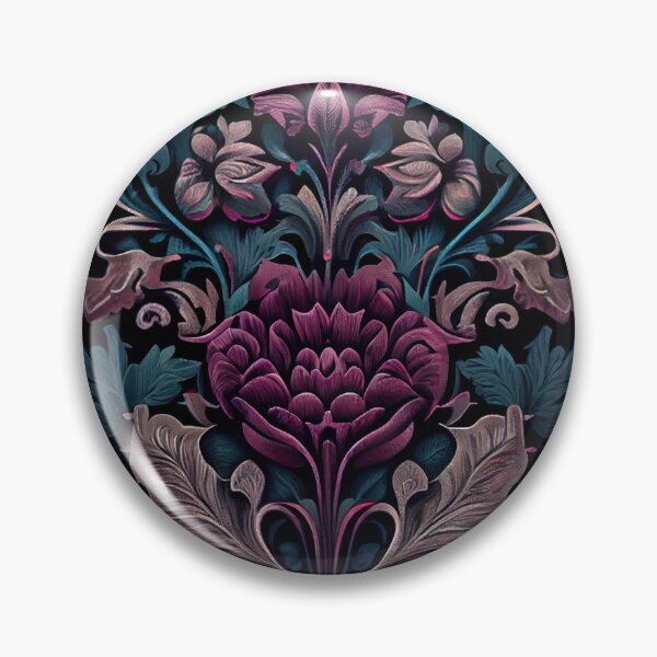 Artikelvorschau, Gothic Floral Pattern Digital Painting entworfen und verkauft von CodeAndColors.