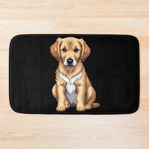 Item preview, Golden Retriever Puppy, cartoon drawing, Ai Generated Art  designed and sold by ACC .