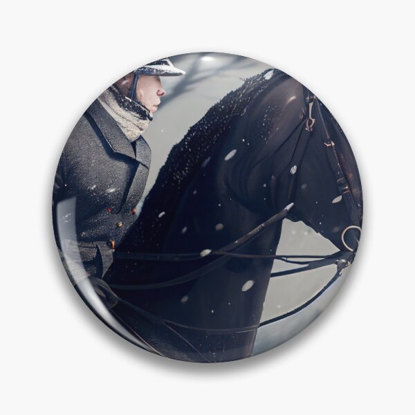 Item preview, A Winter Equestrian Digital Painting designed and sold by CodeAndColors.