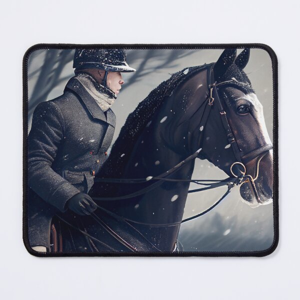 Item preview, A Winter Equestrian Digital Painting designed and sold by CodeAndColors.