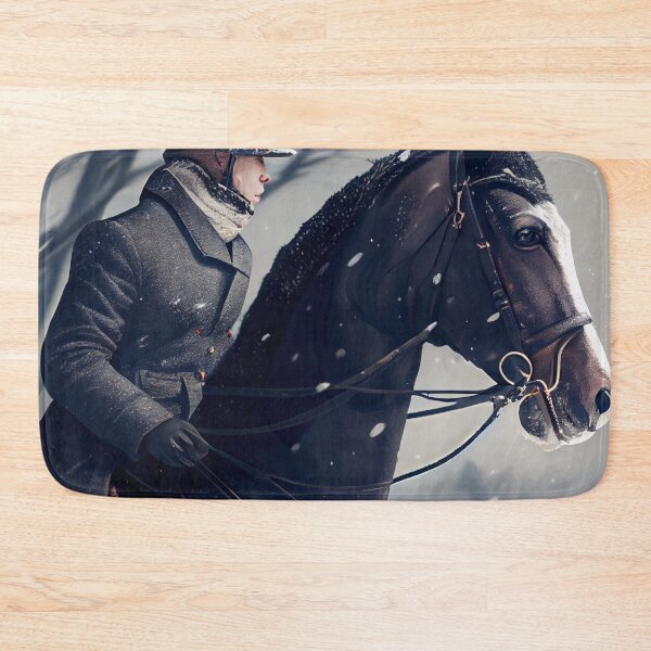 Item preview, A Winter Equestrian Digital Painting designed and sold by CodeAndColors.