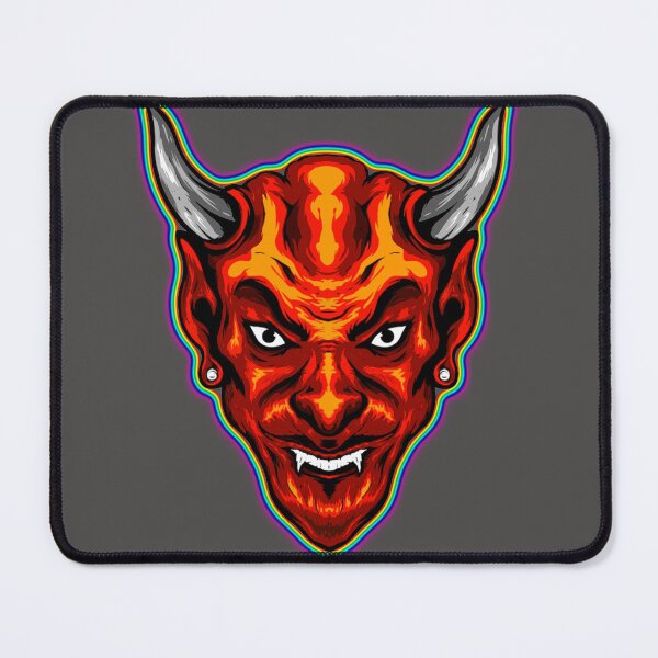 Item preview, Horns scary red face spooky awesome powerful art designed and sold by AssamFT.