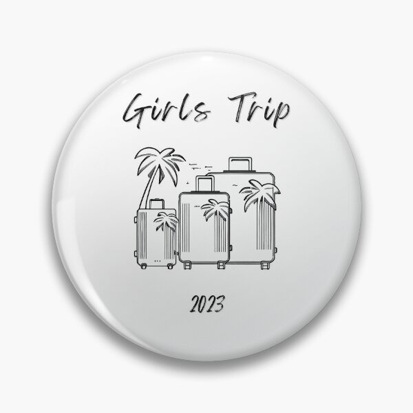 Item preview, Girls Trip 2023 - Suitcases graphic symbolizing girls travel, minimalist, stylish and classic (4) designed and sold by TourDePassion.
