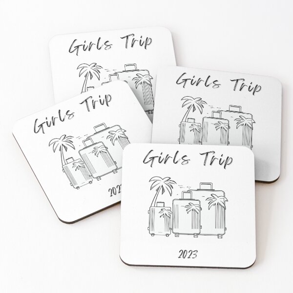 Item preview, Girls Trip 2023 - Suitcases graphic symbolizing girls travel, minimalist, stylish and classic (4) designed and sold by TourDePassion.