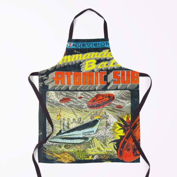 Item preview, Retro Vintage Comic Commander Battle and the Atomic Sub designed and sold by Cordiality.