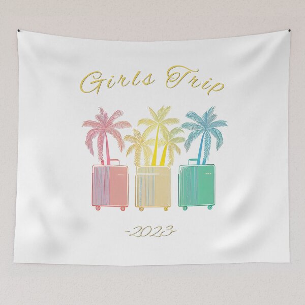 Item preview, Girls Trip 2023 - Suitcases graphic symbolizing girls travel, minimalist, pastel colors, stylish and classic (5) designed and sold by TourDePassion.