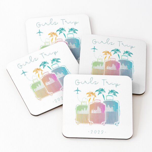 Item preview, Girls Trip 2023 - Suitcases graphic symbolizing girls travel, minimalist, pastel colors, stylish and classic (6) designed and sold by TourDePassion.