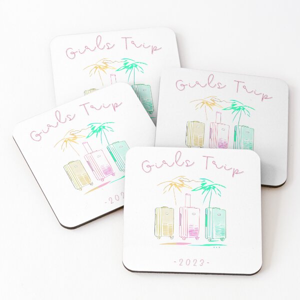 Item preview, Girls Trip 2023 - Suitcases graphic symbolizing girls travel, minimalist, pastel colors, stylish and classic (7) designed and sold by TourDePassion.