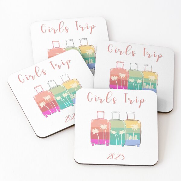 Item preview, Girls Trip 2023 - Suitcases graphic symbolizing girls travel, minimalist, pastel colors, stylish and classic (9) designed and sold by TourDePassion.