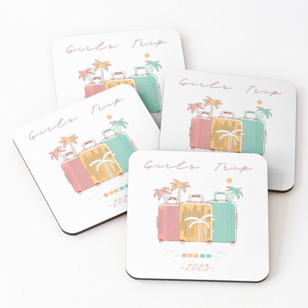 Item preview, Girls Trip 2023 - Suitcases graphic symbolizing girls travel, minimalist, pastel colors, stylish and classic (13) designed and sold by TourDePassion.