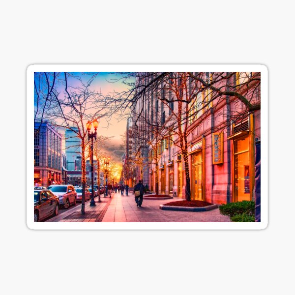 Boston at Christmas  Sticker