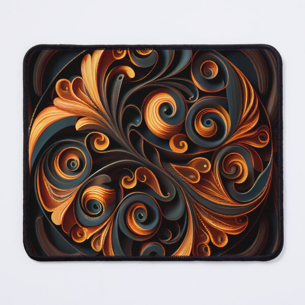 Artikelvorschau, Swirling Thick Traditional Pattern Digital Painting entworfen und verkauft von CodeAndColors.