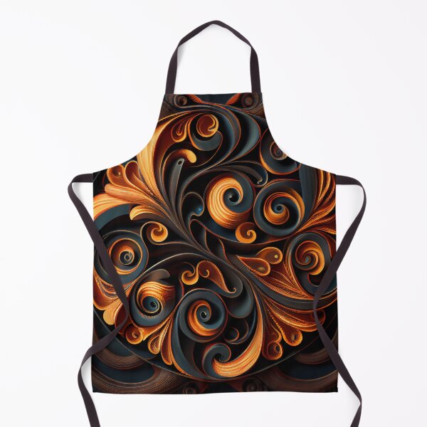Aperçu de l'œuvre Swirling Thick Traditional Pattern Digital Painting créée et vendue par CodeAndColors.