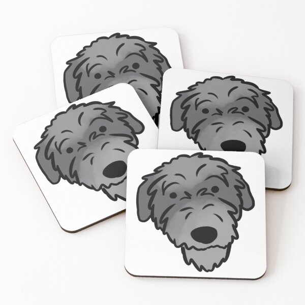 Item preview, Scottish deerhound cute illustration  designed and sold by Yarafantasyart.