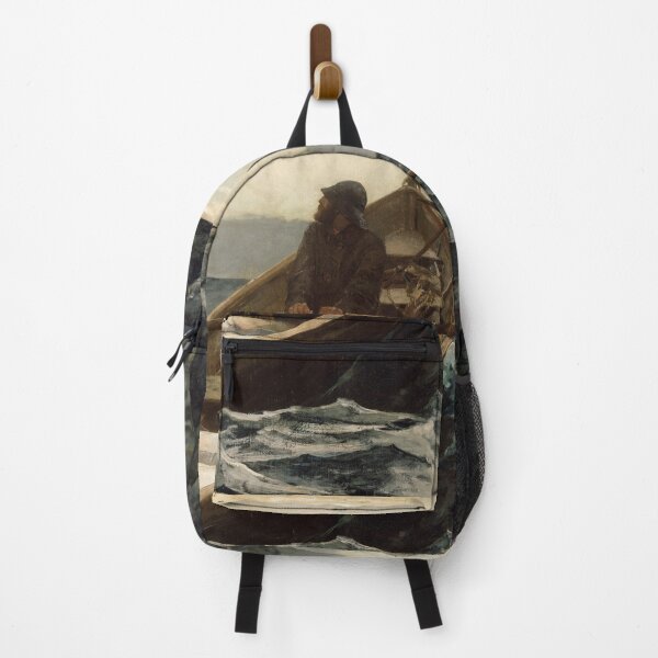 Item preview, The fisherman in sea storm, fishing boat wild sea storm, oil paint art designed and sold by StudioKokor.