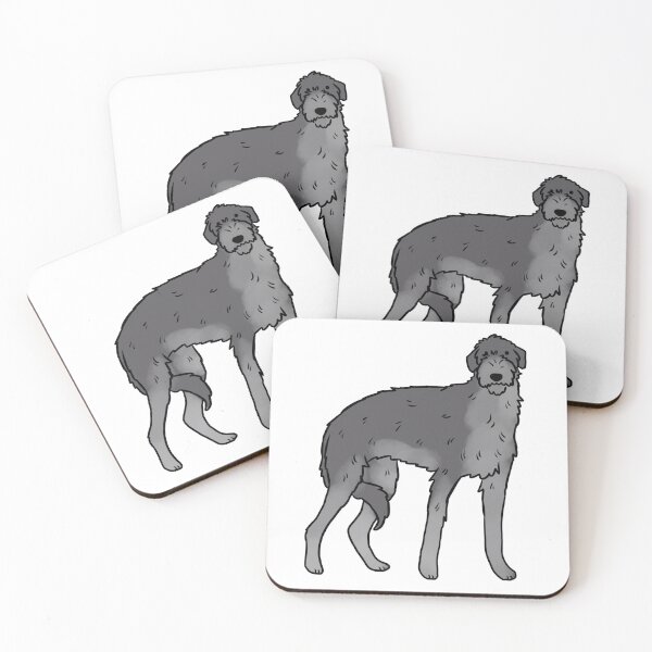Item preview, Scottish deerhound cute illustration  designed and sold by Yarafantasyart.