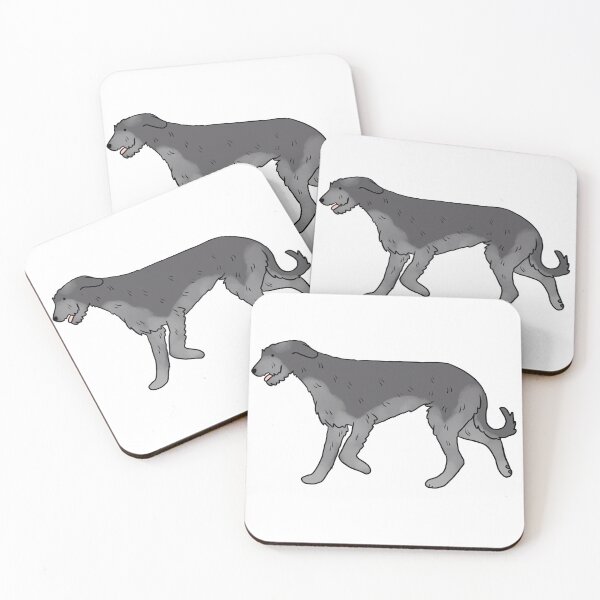 Item preview, Scottish deerhound cute illustration  designed and sold by Yarafantasyart.