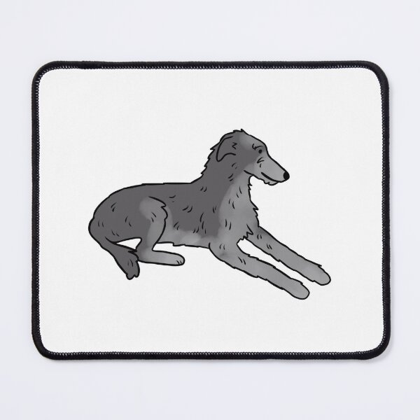 Item preview, Scottish deerhound cute illustration designed and sold by Yarafantasyart.