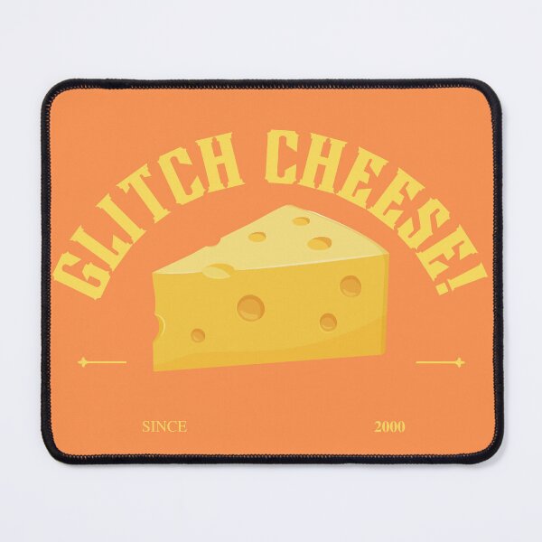 Item preview, GLITCH CHEESE orange designed and sold by builditdefendit.