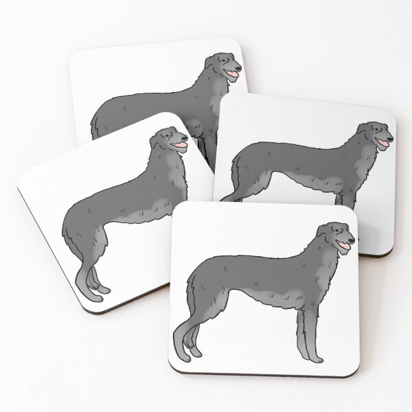Item preview, Scottish deerhound cute illustration  designed and sold by Yarafantasyart.