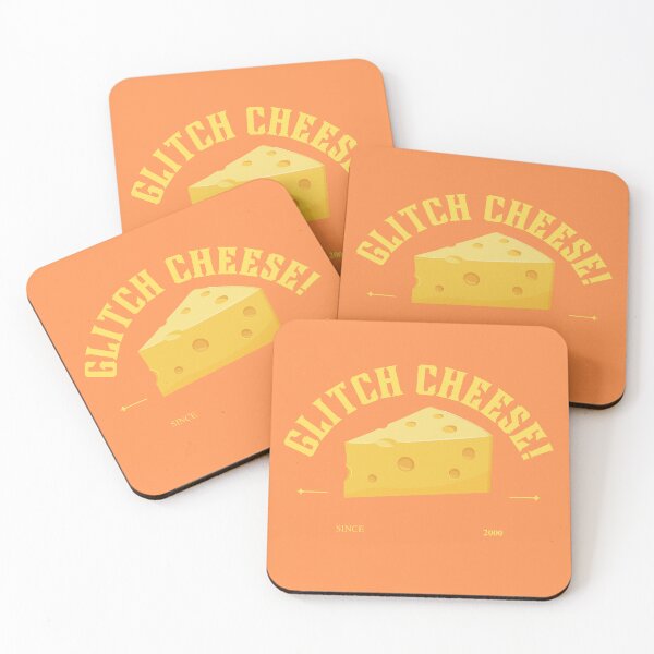 Item preview, GLITCH CHEESE orange designed and sold by builditdefendit.
