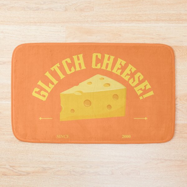 Item preview, GLITCH CHEESE orange designed and sold by builditdefendit.