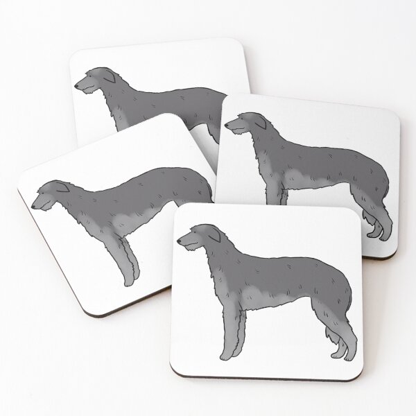 Item preview, Scottish deerhound cute illustration  designed and sold by Yarafantasyart.