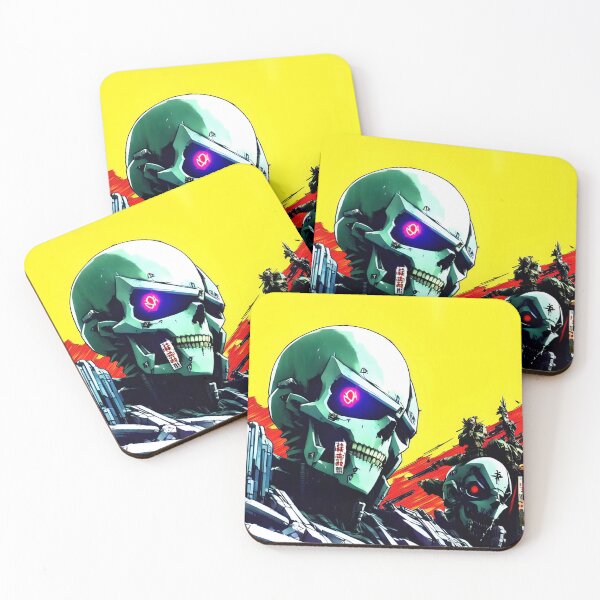 Item preview, Cyborg Mercenaries Red and Yellow Colors, Cyberpunk Artstyle. - Made With A.I. designed and sold by SpektroDesign.