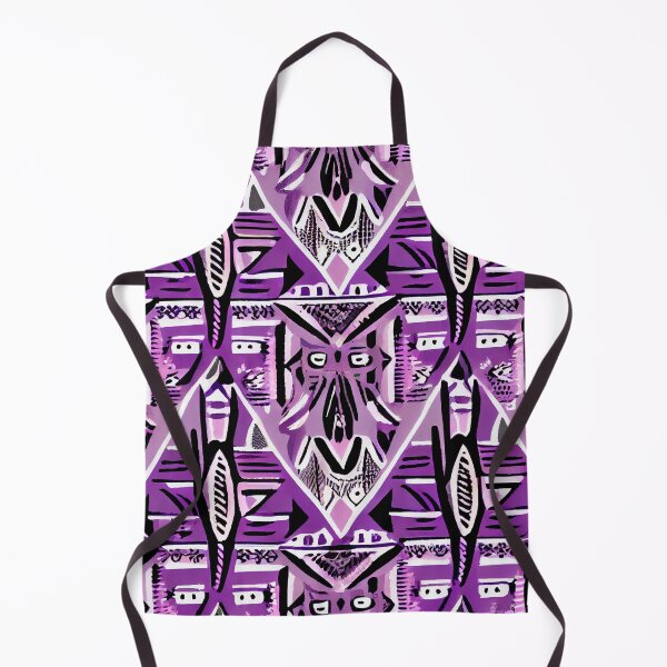 Artikelvorschau, Purple Pastel Pacific Islander Pattern Digital Painting entworfen und verkauft von CodeAndColors.