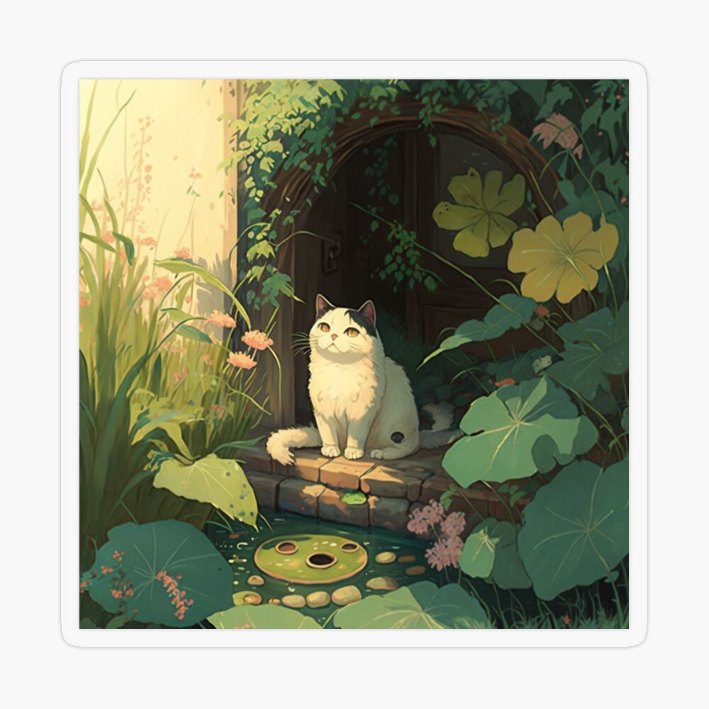 anime cat  Ghibli artwork, Studio ghibli art, Aesthetic anime