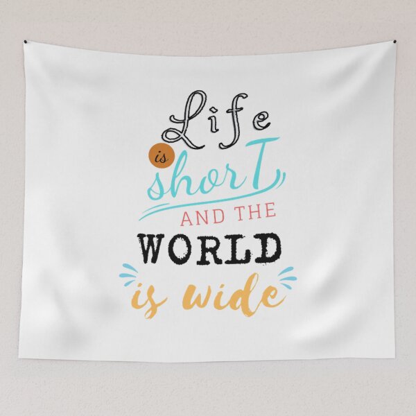 Item preview, Life is short and world is wide classic t-shirt - Life - World - La vie - Le monde designed and sold by artibra.