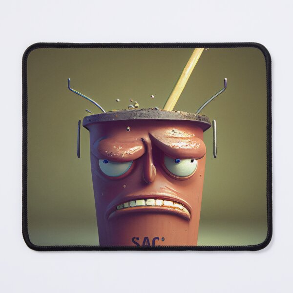 Item preview, The Smug Pail and Stick Digital Painting designed and sold by CodeAndColors.