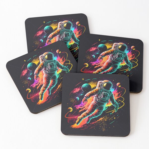 Item preview, Astronaut dancing in space cosmos designed and sold by ramith-concept.