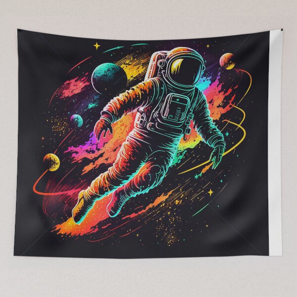 Item preview, Astronaut dancing in space cosmos designed and sold by ramith-concept.