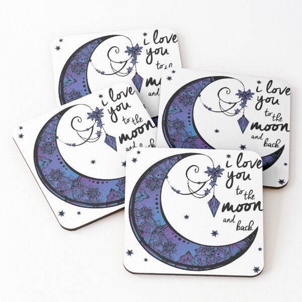 Item preview, I love you to the MOON and back designed and sold by AmazingArtMandi.