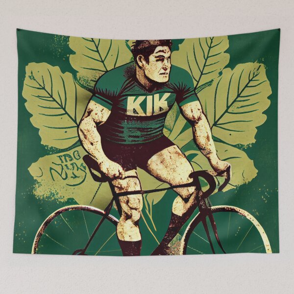 Item preview, Rugby Bicycle and Kale Digital Painting designed and sold by CodeAndColors.