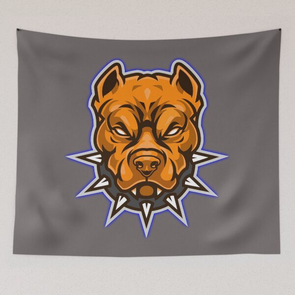 Item preview, Pitbull face scary powerful gift to dog lovers  designed and sold by AssamFT.