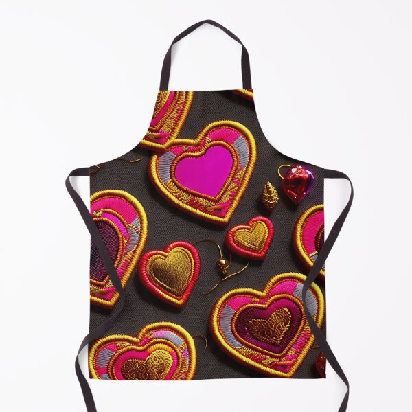 Item preview, Everyheart golder hearts Embroidered Pattern 19_S40 designed and sold by CreArtorium.