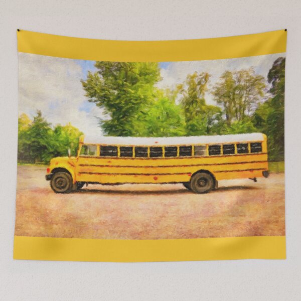 Item preview, Yellow American School Bus Digital Art designed and sold by Taina Sohlman.