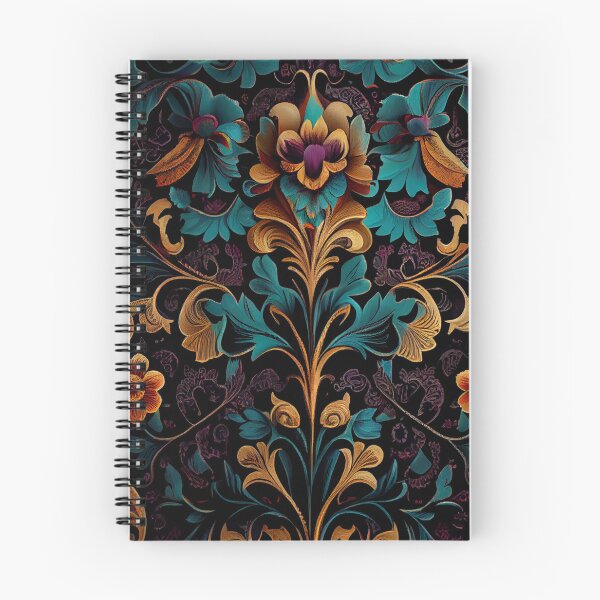 Item preview, Gothic Floral Pattern Digital Painting designed and sold by CodeAndColors.